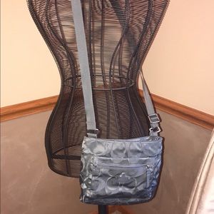 Authentic Gray Coach cross body
