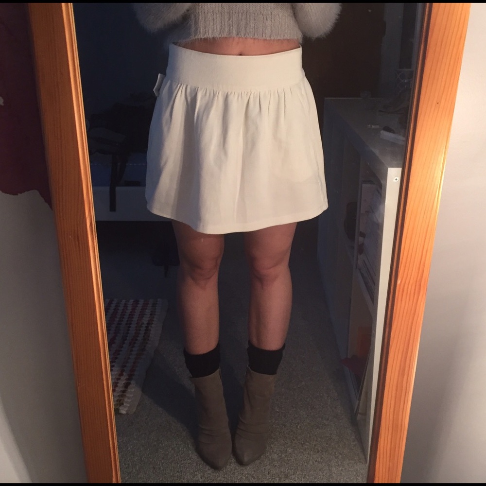 3x1 NYC white corduroy skirt