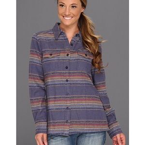 Patagonia fjord flannel in gaucho stripe.