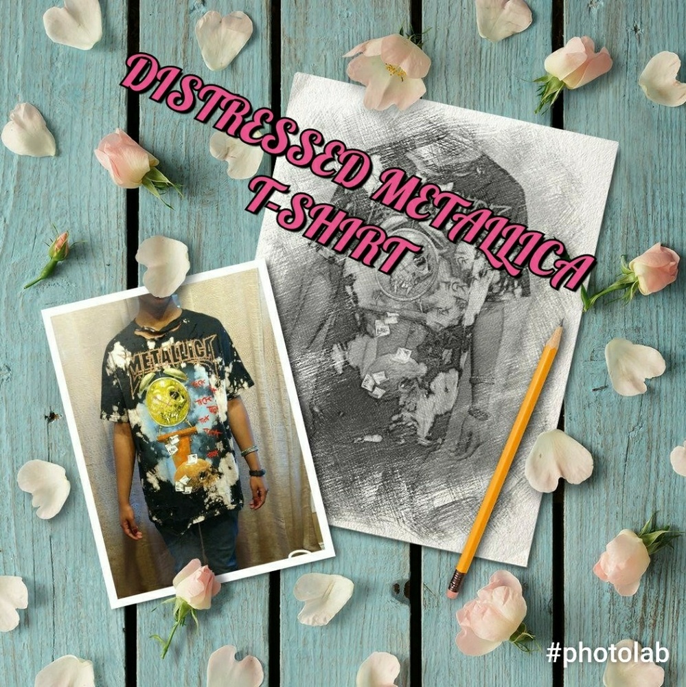 Distressed and Ripped Metallica T-shirt Size Large