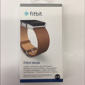 Fitbit Blaze CAMEL Leather Band + Frame SMALL