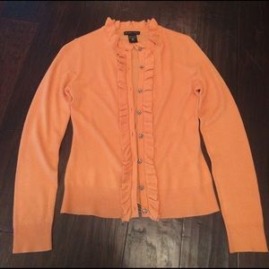 New York & Company Ruffle Cardigan