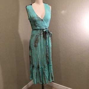 Blue tie-dye beachy dresss💙