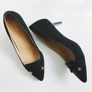 New Tommy Hilfiger suede kitten heels
