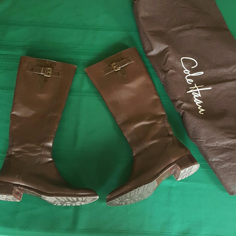 Cole Haan size 8  Brown Leather Boots