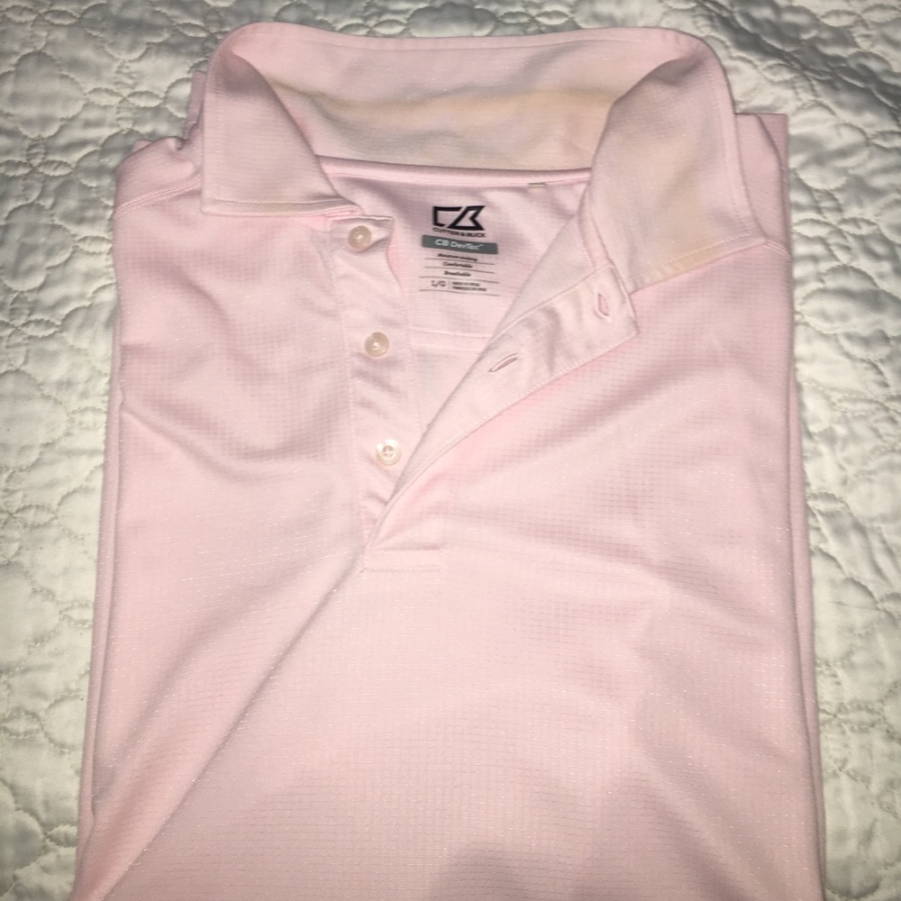 LIGHT PINK "CUTTER & BUCK" GOLF SHIRT ⛳️🏌🏽💝