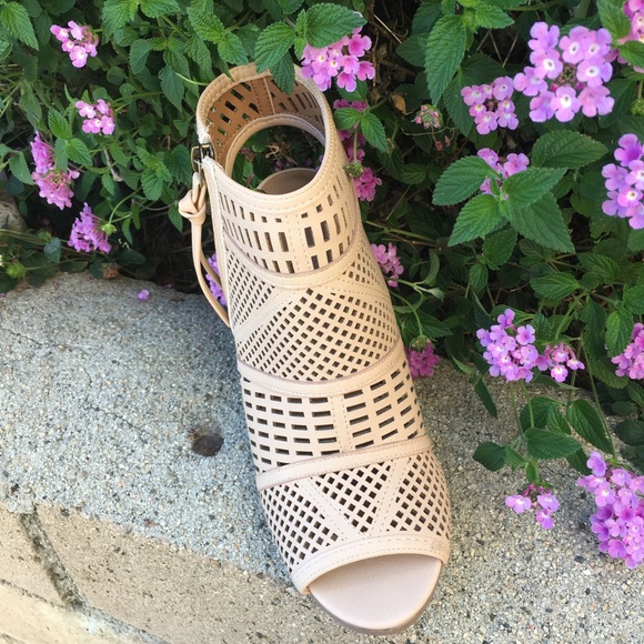 SALELadies peep toe backless heels booties, - Picture 4 of 4