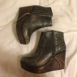 Bed Stu wedge booties