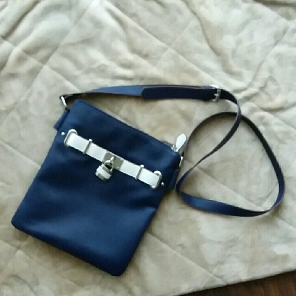 Faux leather crossbody purse