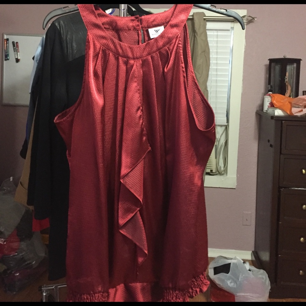 Saucy red blouse!