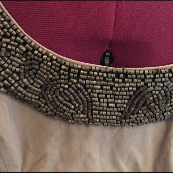 Adrianna Papell Taupe Dress EUC - Picture 4 of 8