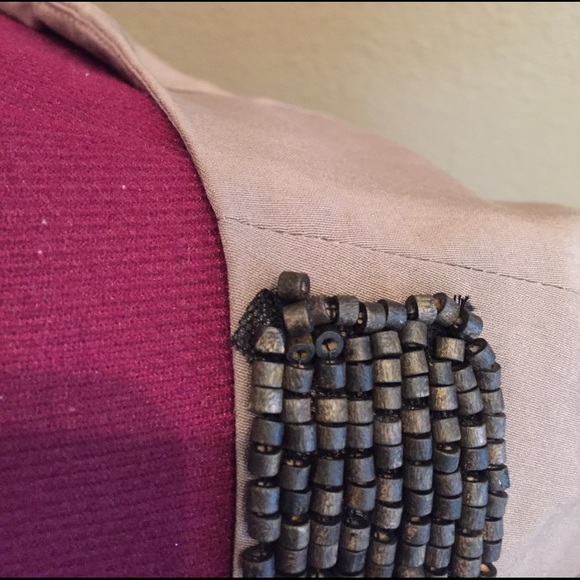 Adrianna Papell Taupe Dress EUC - Picture 5 of 8