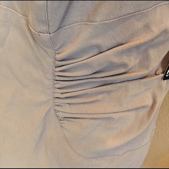 Adrianna Papell Taupe Dress EUC - Picture 6 of 8