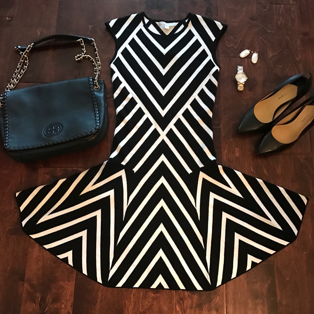 NWT Banana Republic Black and White Dress