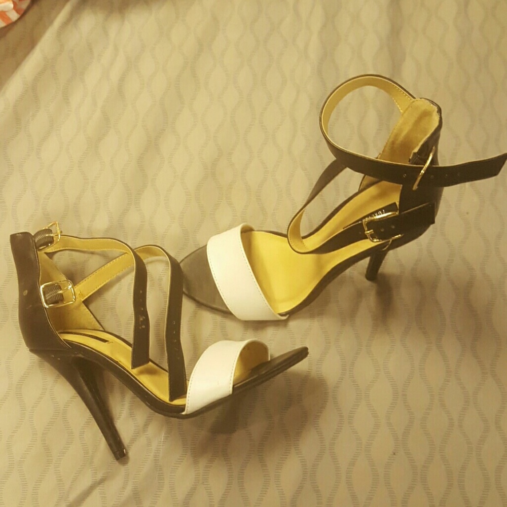 Forever 21 Black & White Heels