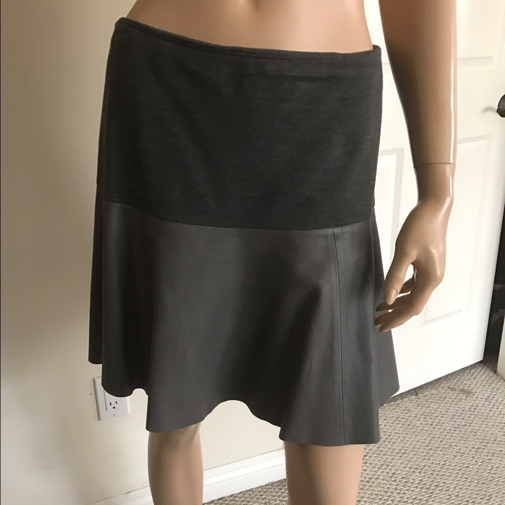 Hinge Leather Skirt