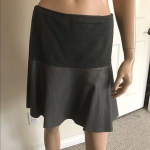 Hinge Leather Skirt