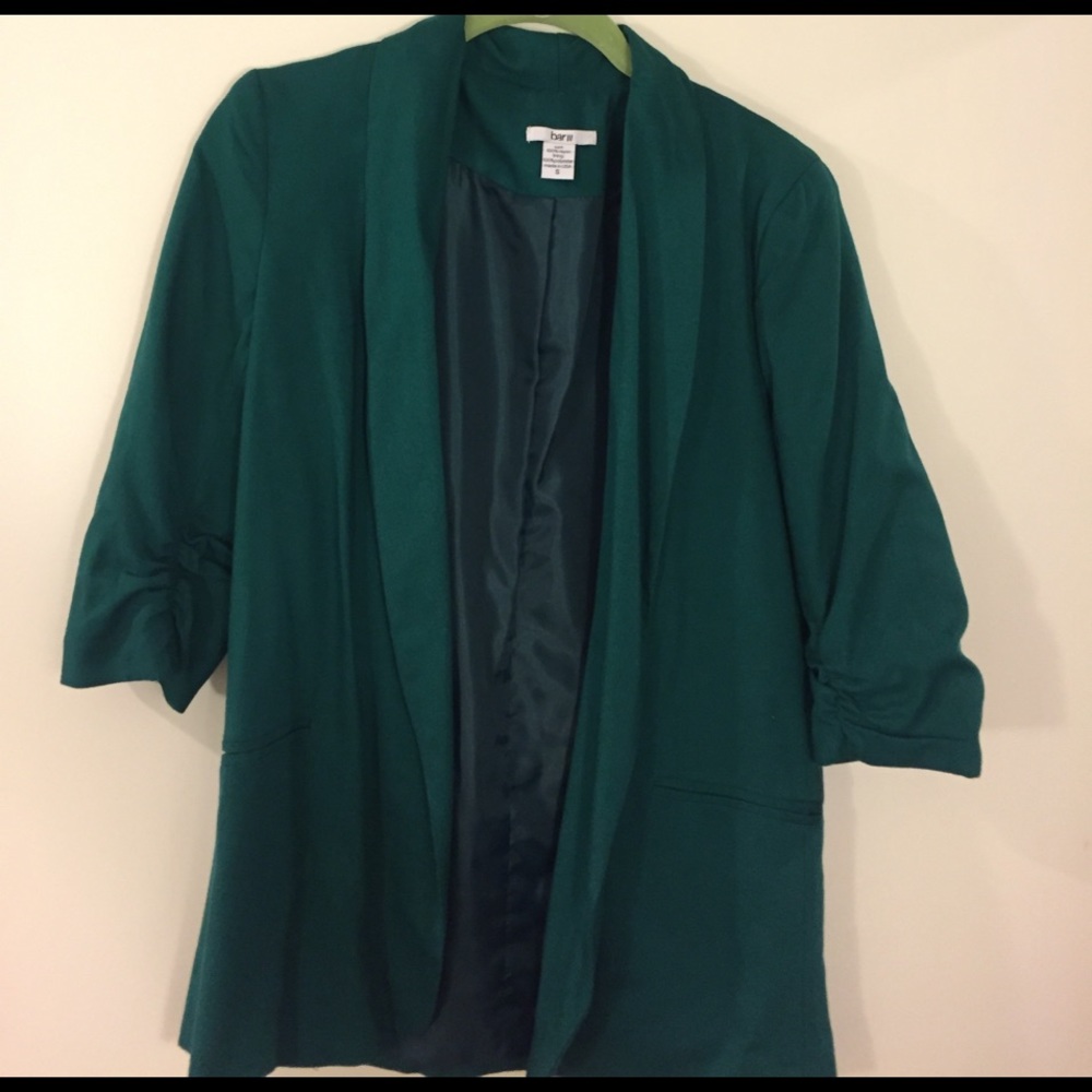 bar III emerald green blazer