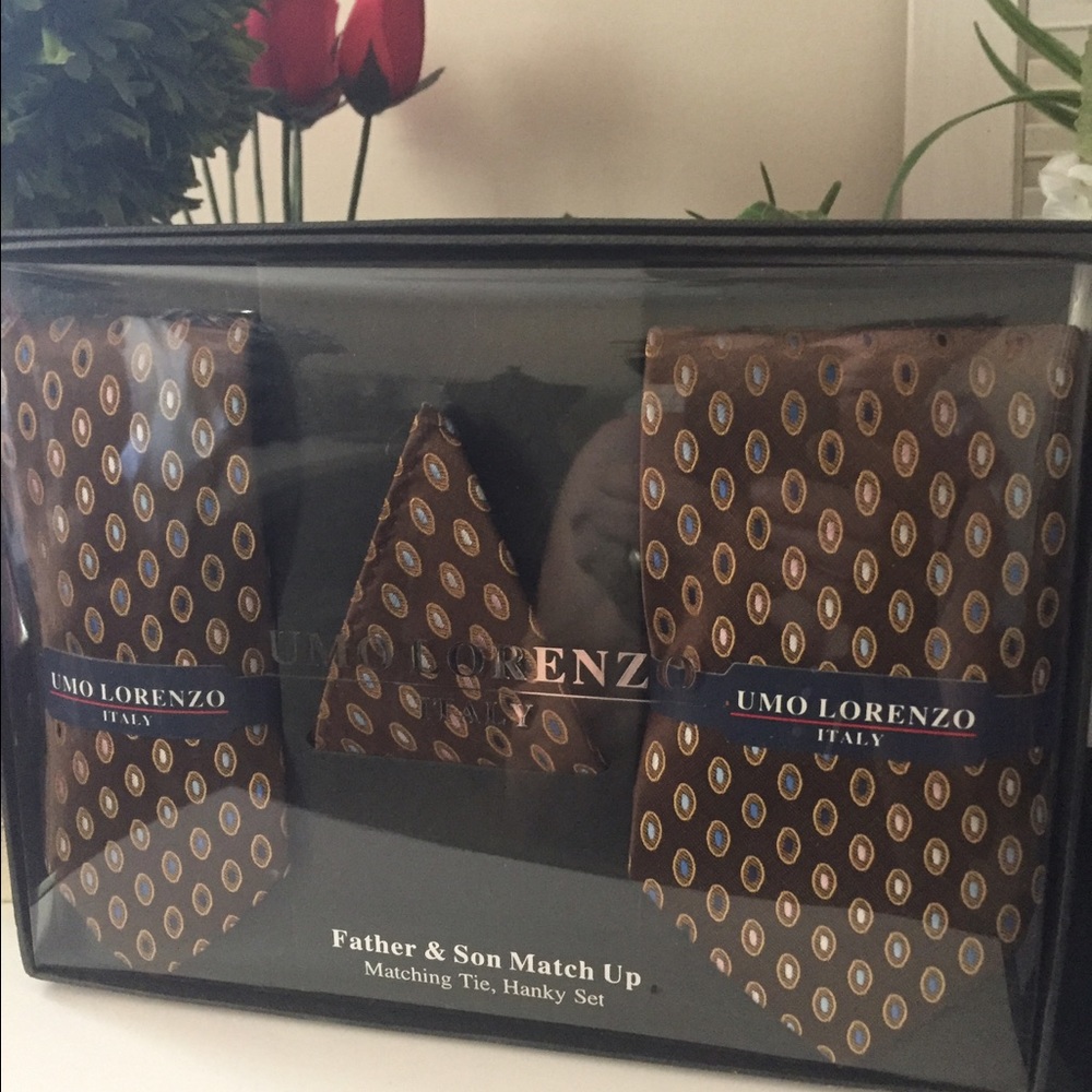 Last one! Father & son matching tie & hanky Set