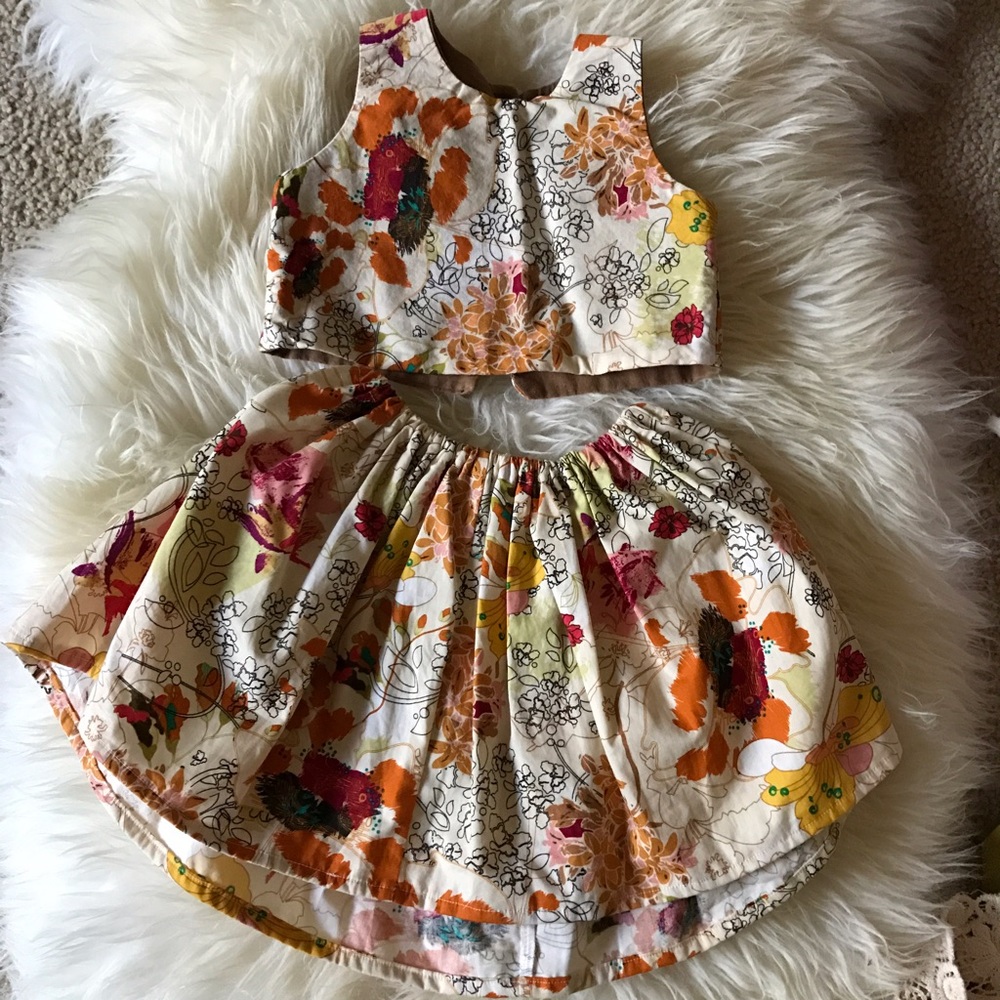 ❌SOLD❌ James Vincent Design Co Crop Top and Skirt