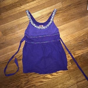 Free People purple tank top size 6