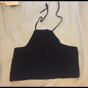 black crop top/halter top!