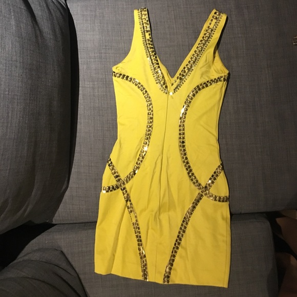 Bebe lime green dress - Picture 2 of 4