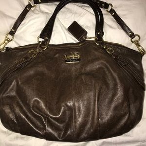 Coach Madison Leather Extra Large Sophia Satchel