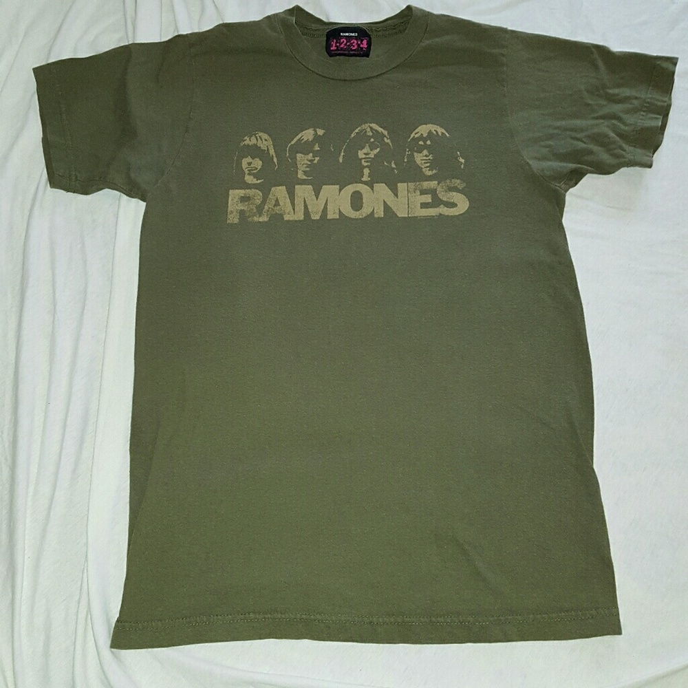 Vintage 1234 Ramones band t shirt tee