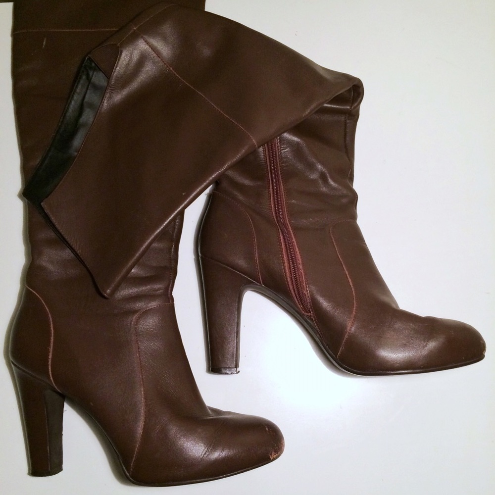 "Through the Leaves" Over-the-Knee Boots