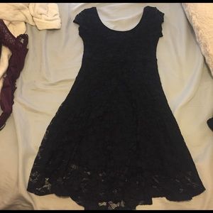 Black lace dress