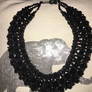 Black collar necklace