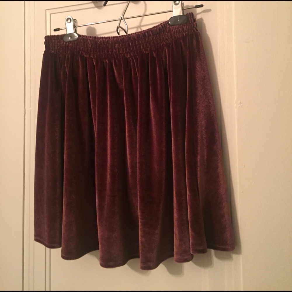 Velvet circle skirt