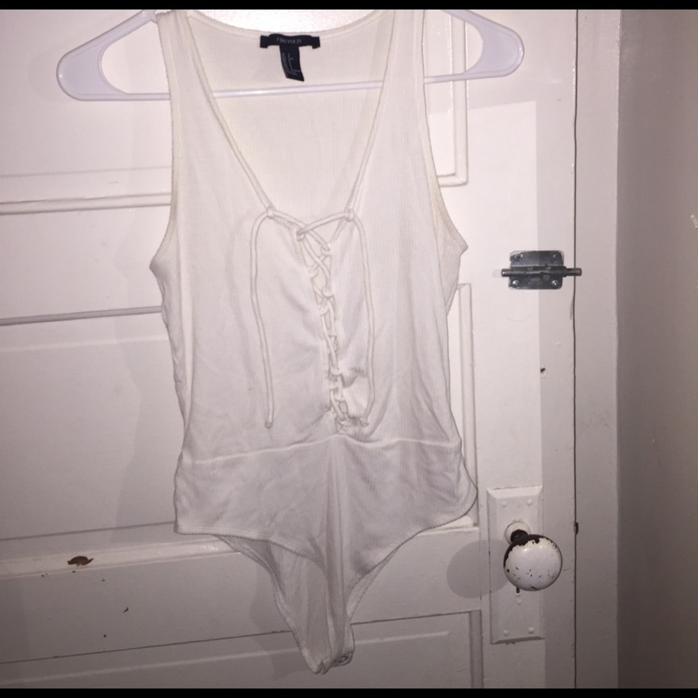 Forever 21 Lace-Up Top