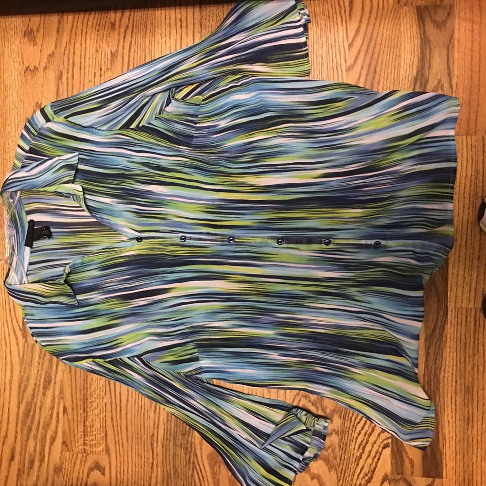 Sheer Blue Green Shirt