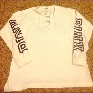 Lace Up Long Sleeved Campus Tee