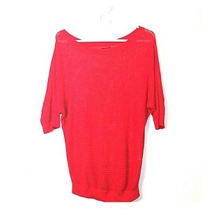 Express Sheer Red Sweater