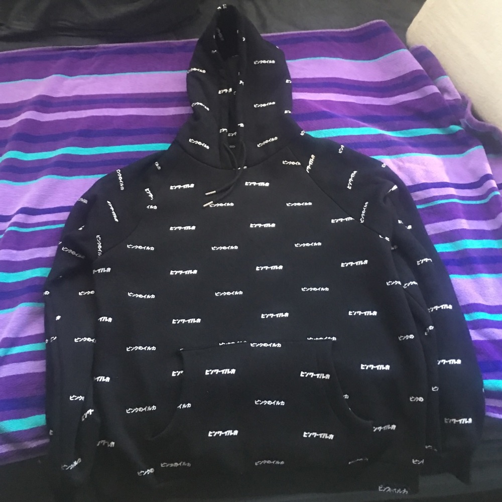 Pink dolphin all over hoodie