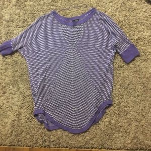 Purple sweater knit tunic