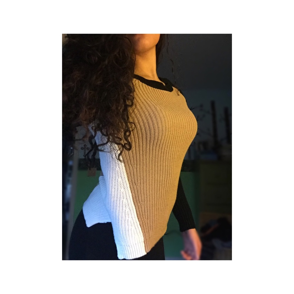 Color block Thanksgiving sweater