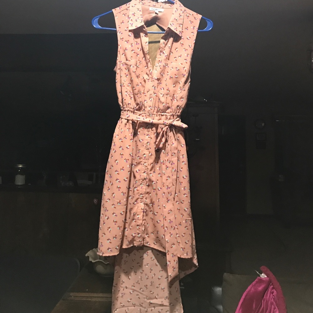 High low floral dress