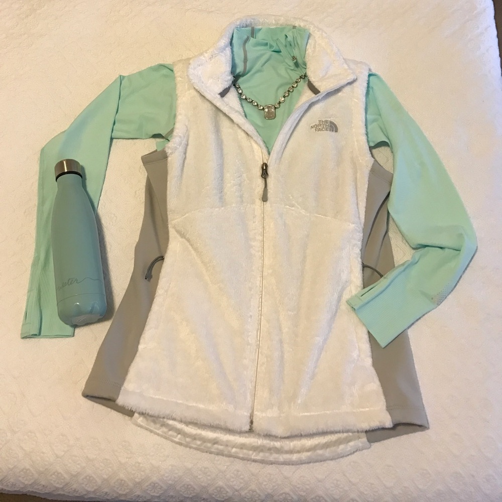 Fuzzy North Face Vest