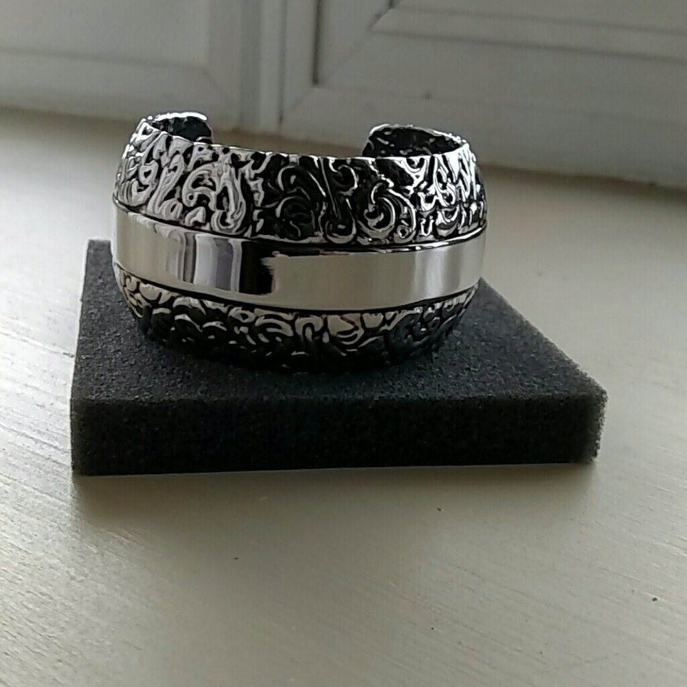 Lia Sophia Silver Cuff  Bracelet