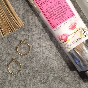 10K Gold Twist Hoop Earrings