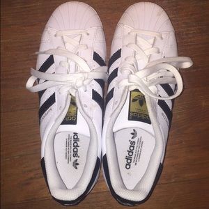 Adidas Superstar Black and White Sneakers