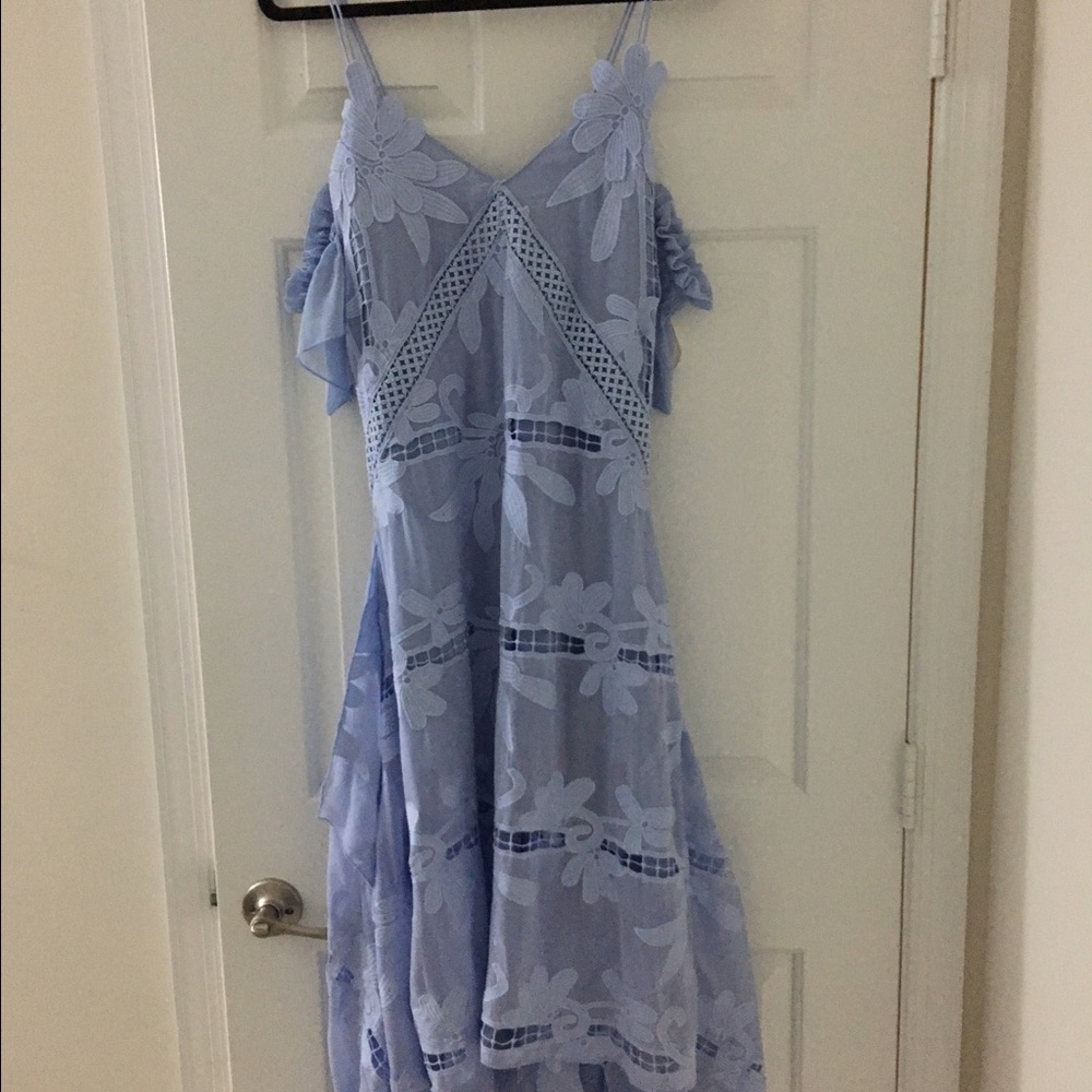 SELF-PORTRAIT
Floral Embroidered Chiffon Dress