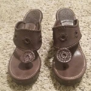 Brown Jack Rogers Wedges