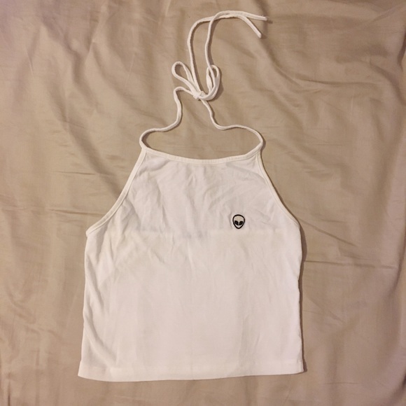 Rare Brandy Melville Alien Halter Top - Picture 2 of 4