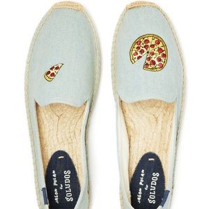 Jason Polan Chambray Pizza Espadrilles Flats