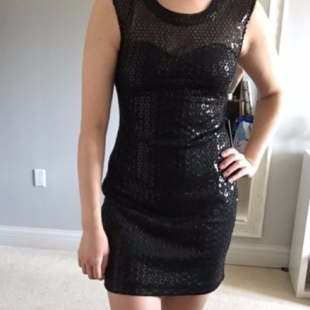 Black sequin dress - Express - Small